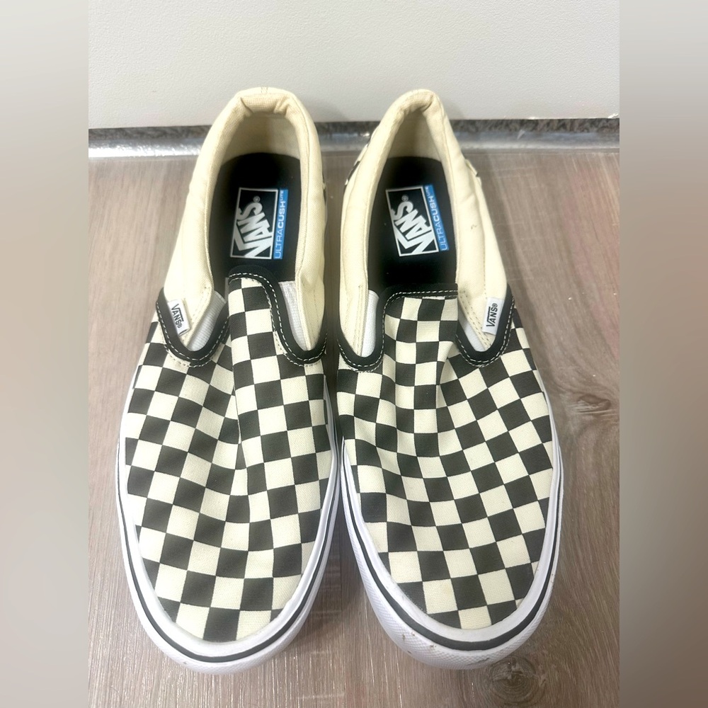 Vans Men's Classic Checkered Slip-On Sneakers
